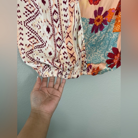 Free People Tied To You Tank In Tropical Combo - Picture 7 of 11